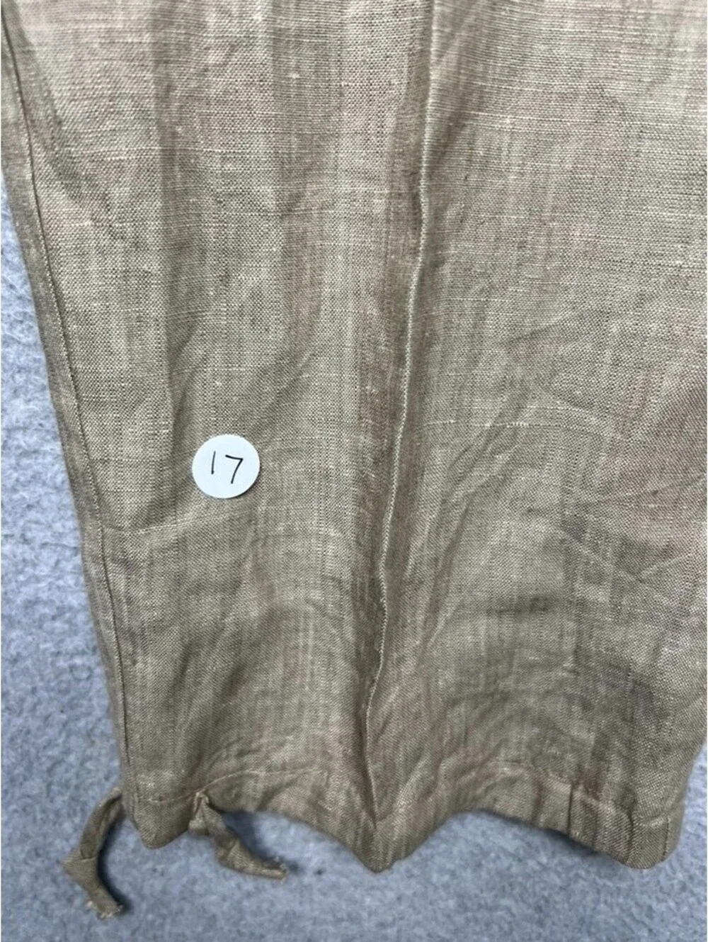 Vintage Smith & Hawken Linen Drawstring Pants Women L Relax Lounge Minimalist